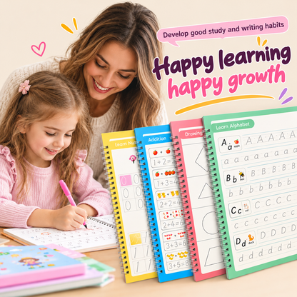 Handwriting Practice Books (4-Pack)
