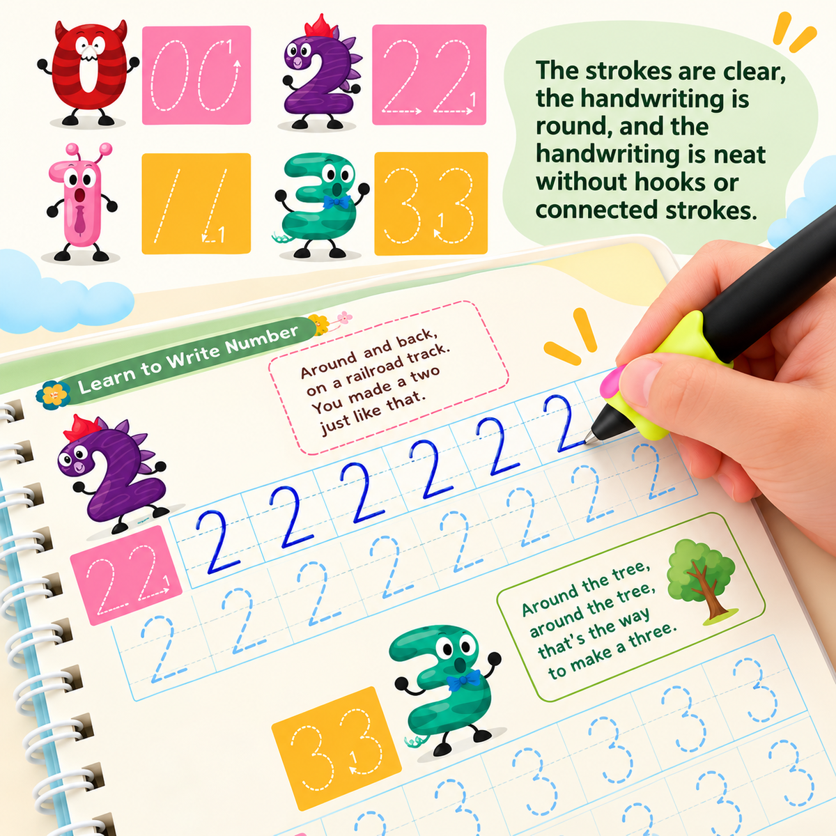 Handwriting Practice Books (4-Pack)