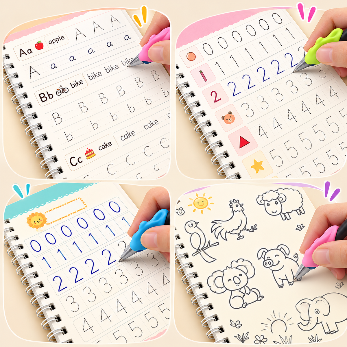Handwriting Practice Books (4-Pack)
